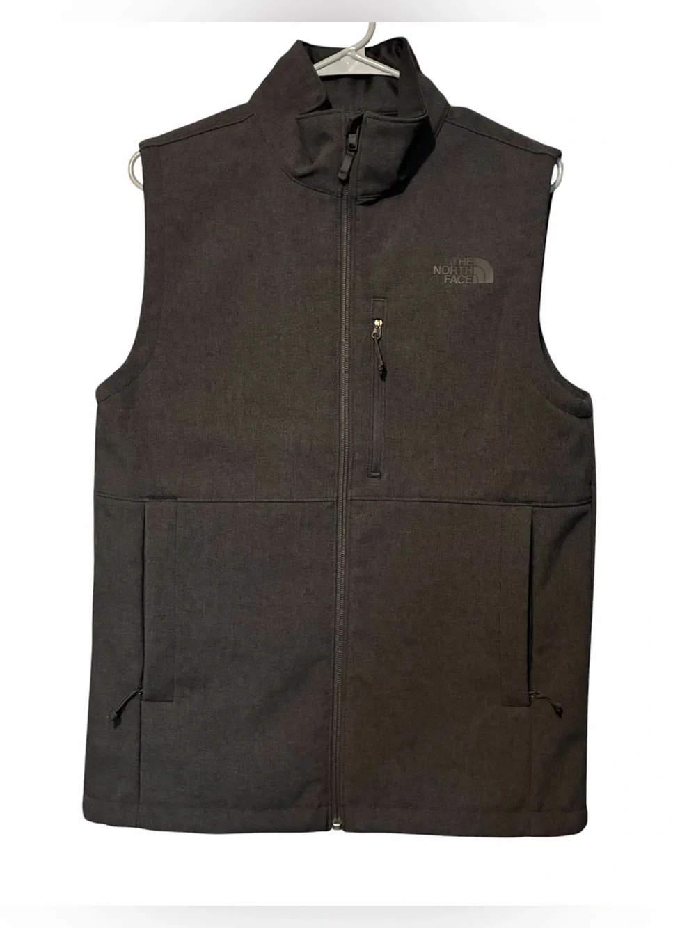 The North Face Windwall Sleeveless Full Zip Hiking Vest Men's Small Dark Gray